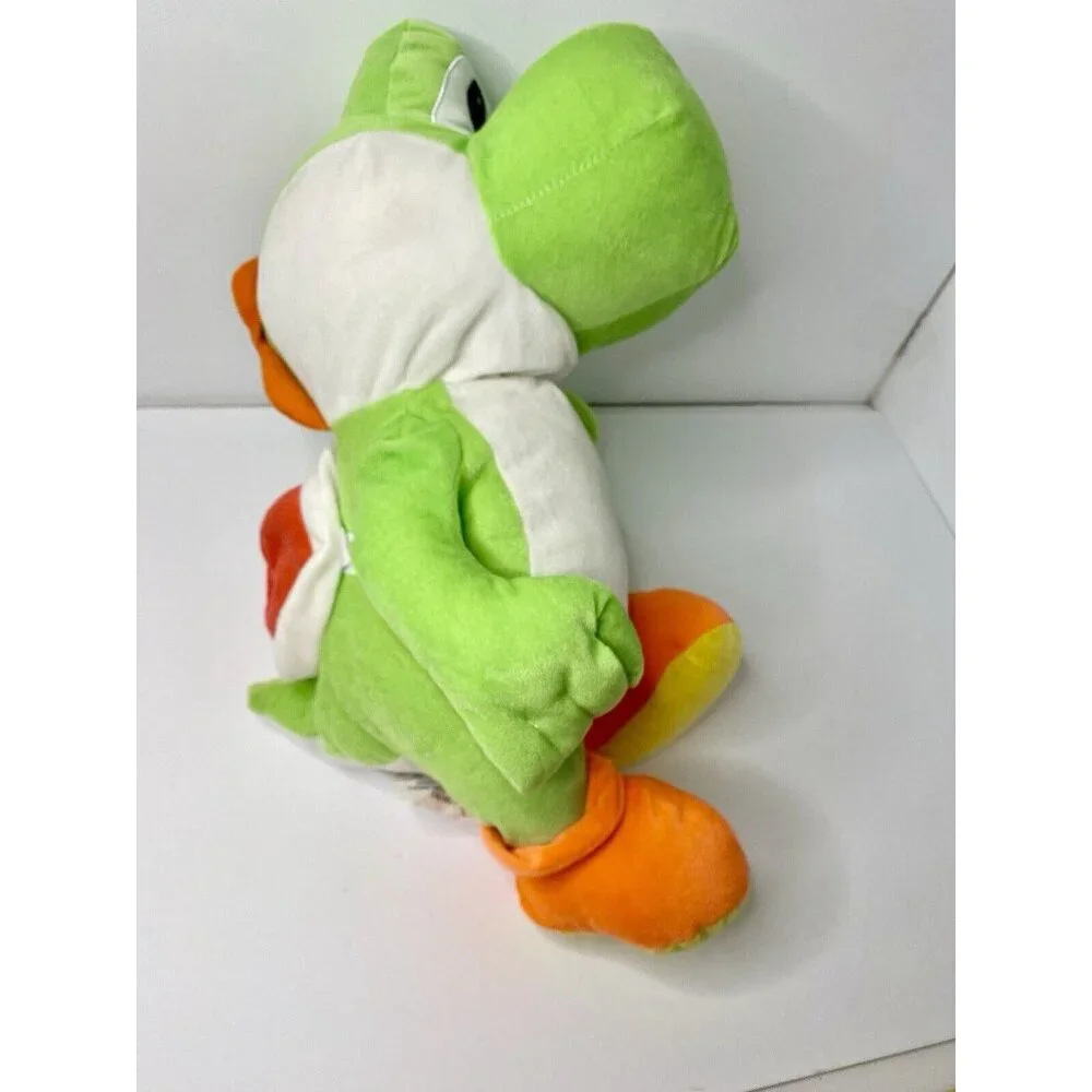 Nintendo Super Mario 20 Inch Yoshi Plush Pillow‎ Toy Green Shell Pocket W/ Tag